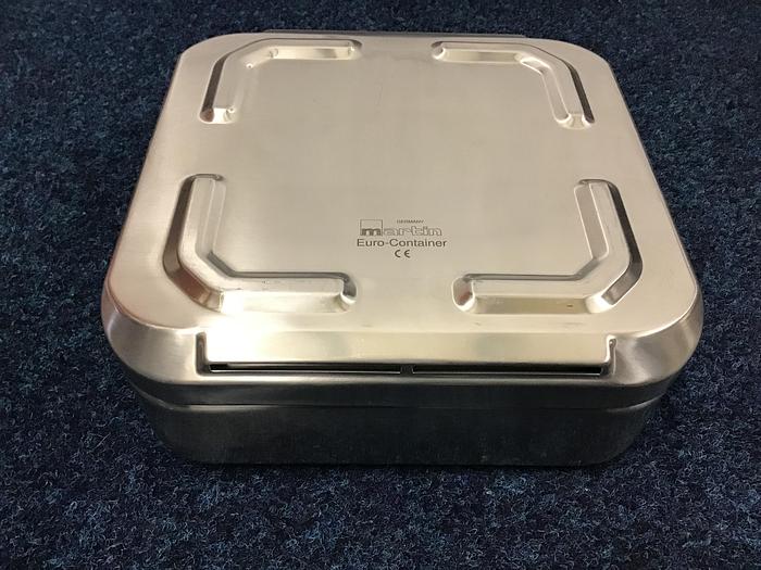 Used MARTIN KLS Euro Container Chrome Nickel Steel Lockable 275 x 275 x 75mm