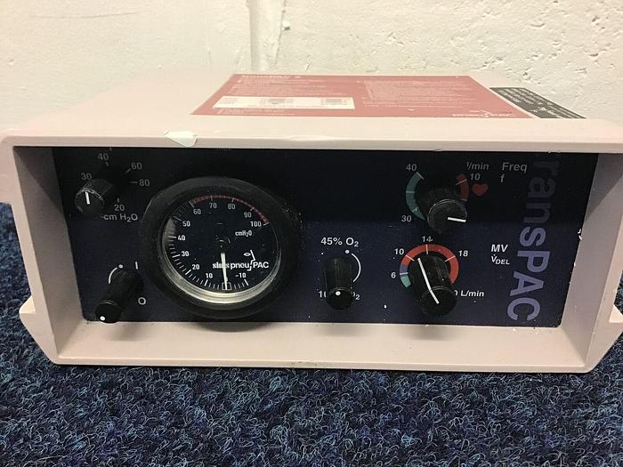 Used Pneupac Ventilator Transpac 2D